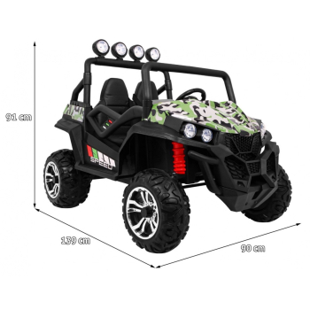 Terenowe Grand Buggy Lift dla dzieci Moro + Napęd 4x4 + Pilot + Bagażnik + Radio MP3 + LED